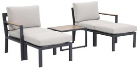 Garden Impressions Cinto balkon loungeset 5-delig - donker grijs