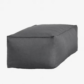 Tuinpoef 110x65 Cm In Dojans-stof Gris Granito - Sklum