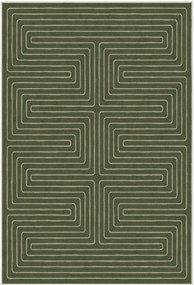 Wasbaar laagpolig vloerkleed Labyrinth van Jonathan Adler