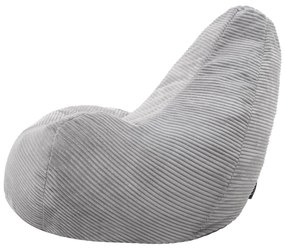 Cloudy Cord Zitzak Stoel - Grijs