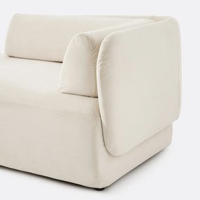 Longchair links, fluweel, Méridiano