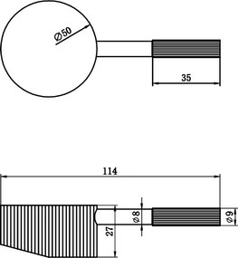 Saniclear Exclusive Stripes hendel voor wastafelkranen (SK21864 en SK21865)