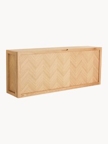 Schoenenkast Herringbone van hout met visgraatpatroon