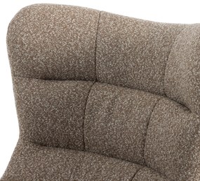 Oorfauteuil Modern Bruine Stof
