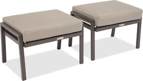 Vigo Garden Point tuinpoefen bruin - 2 stuks