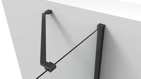 van Rijn ST02 hoekcabine 118x118cm met draaideuren zwart