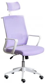 Bureaustoel Met Wielen En Armleuningen In Polypropyleen Teill Colors Paars – Lavender - Sklum