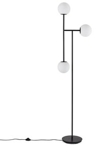 Voetlamp in metaal en opaline glas, Atea