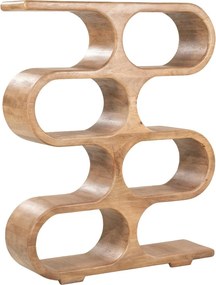 Open Kast Van Mango Hout Hoog - 120x31x150cm.