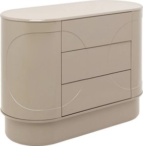 Beige Retro Ladekast - 100x42x75cm.
