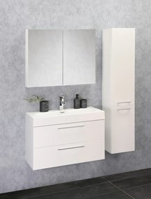 Differnz Somero badmeubelset 60cm spiegelkast hoogglans wit