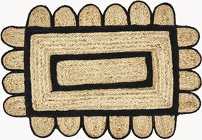 Handgemaakte juten deurmat Denta