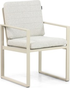 Tuinstoel Aluminium Taupe-naturel-bruin Test - Lifestyle Garden Furniture Nuno