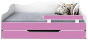 Peuter Wit - Roze Eenpersoonsbed Monaco - Voor kinderen Kinderen Peuter Junior 5059914025956 Children's Beds Home, 140x70, Geen, Geen Children's Beds