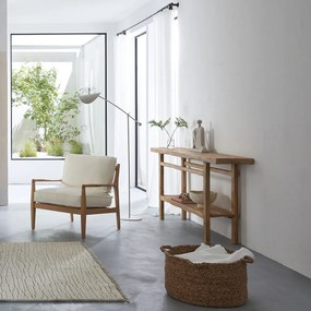 Ronde gevlochten mand H37 cm, Raga