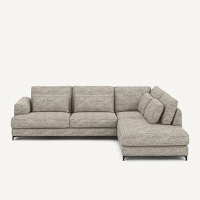 Hoekslaapbank rechts, in gestippeld visgraatmotief, Marsile