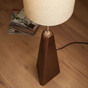 Staande lamp in massief eik met notentint, Nestwood