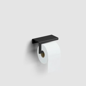 Clou Fold toiletrolhouder met cover zwart mat