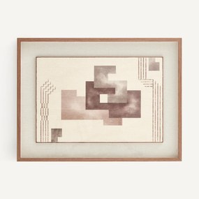 Schilderij met geometrisch motief op doek, ADRIANO
