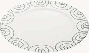 Handgemaakt dinerbord Graugeflammt