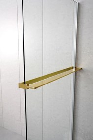 Sapho Shelf handdoekhouder en planchet voor douchewand goud mat