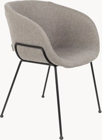 Gestoffeerde eetkamerstoelen met armleuningen Feston, 2-delig