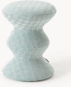 Ronde gestoffeerde bijzettafel Zig Zag