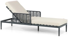 Coco Ibiza Ligbed Aluminium/wicker Grijs