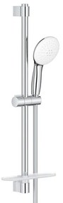 GROHE Tempesta 110 Glijstangset - 60cm - 2 straalsoorten - 7.4l/min - met zeephouder - chroom 26638003