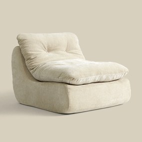 Creme Lounge Fauteuil Retro