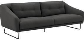 Goossens Excellent Bank Gs-2105 grijs, stof, 2,5-zits, elegant chic