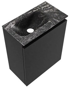 Mondiaz Ture DLux toiletmeubel 40cm urban met wastafel lava links met kraangat