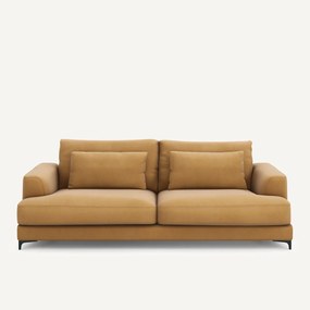 4-zits slaapbank in linnen fluweel, MARSILE