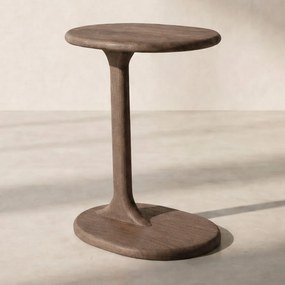 By-Boo Fenix Bank Bijzettafel Hout Donkerbruin - 40 X 30cm.