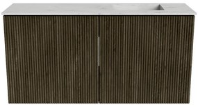 Mondiaz Joya DLux 80cm toiletmeubel shadow met wastafel faye rechts zonder kraangat opalo