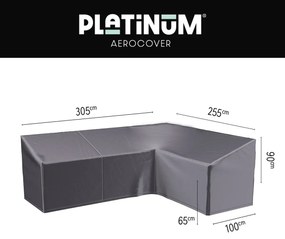 Loungesethoes 305x255x100xH65-90 rechts - Aerocover