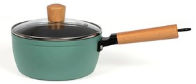 Livoo Steelpan met houten handvat 18 cm groen