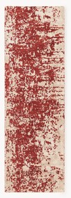 Handgeweven wollen loper Cynthia met abstract patroon