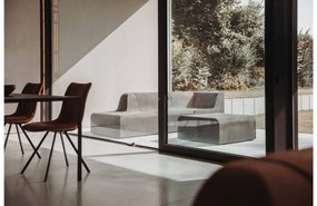 Goossens Next Bank Emotion grijs, leer, urban industrieel