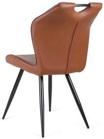 Eetkamerstoel - Cobra - leer Vintage cognac