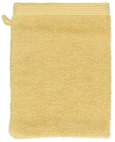 Washandje, Recycled katoen, Korengeel, 15 x 21 cm