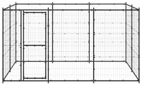 vidaXL Hondenkennel 7,26 m² staal