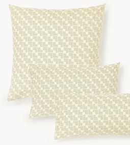 Katoenen perkal kussenhoes Inki met geometrische print