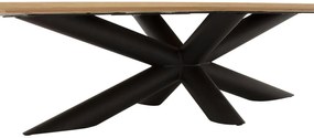 Goossens Excellent Salontafel Gs-1302 rechthoekig, hout eiken blank, elegant chic, 140 x 34 x 72 cm