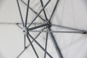 Zweefparasol  3.5m S2 Excellent (excl. voet) Grijs-antraciet Camello Luna