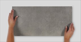 Vloer-/wandtegel betonlook Saqu Concrete Collection 30x60cm donker grijs mat gerectificeerd