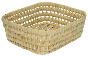Mandje, vierkant, palmblad