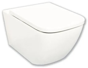 Royal Plaza Brevis Toiletset - 52.5cm - hangend - spoelrandloos - diepspoel - met zitting - softclose - quick release - mat wit SW812163/SW812265