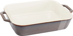 Staub Ceramique Ovenschaal 27 cm, Rechthoekig, Antiek grijs - Ceramique - Staub