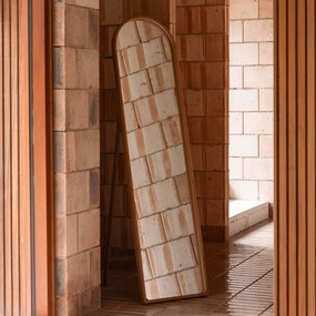 Dutchbone Caroun Staande Boogspiegel Bamboe - 40x160cm